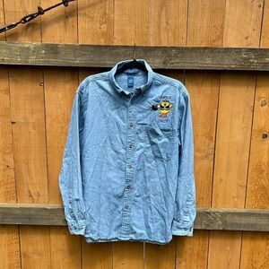 Jean long sleeve‎ oversized  button-down shirt by Harvard Square size medium